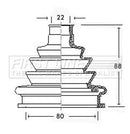 First Line Cv Joint Boot Kit Part No -FCB2219