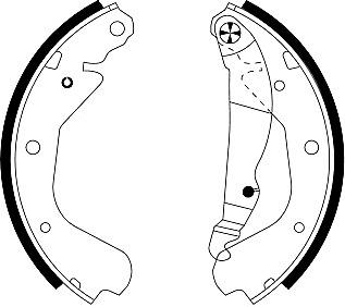 Mintex Brake Shoes fits -Opel Vauxhall MFR182 (also fits other vehicles)