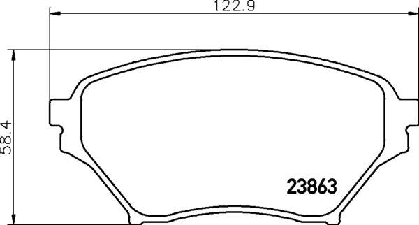 Eunos Mazda Brake Pad Set - Padtech PAD2248