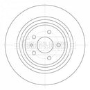 Borg & Beck Brake Disc Pair Part No -BBD5422