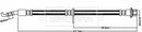 Borg & Beck Brake Hose Part No -BBH8236