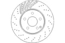 Disctech Brake Disc - Fits Mercedes-benz - ABD3000 - Front Axle