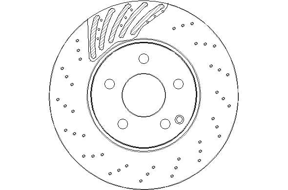 Disctech Brake Disc - Fits Mercedes-benz - ABD3000 - Front Axle