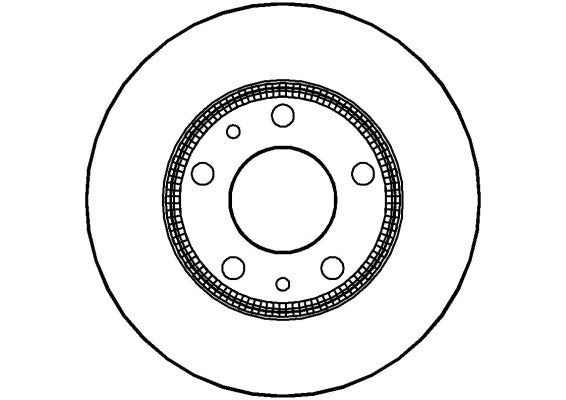 Disctech Brake Disc - Fits Audi, Iveco - ABD2738 - Rear Axle