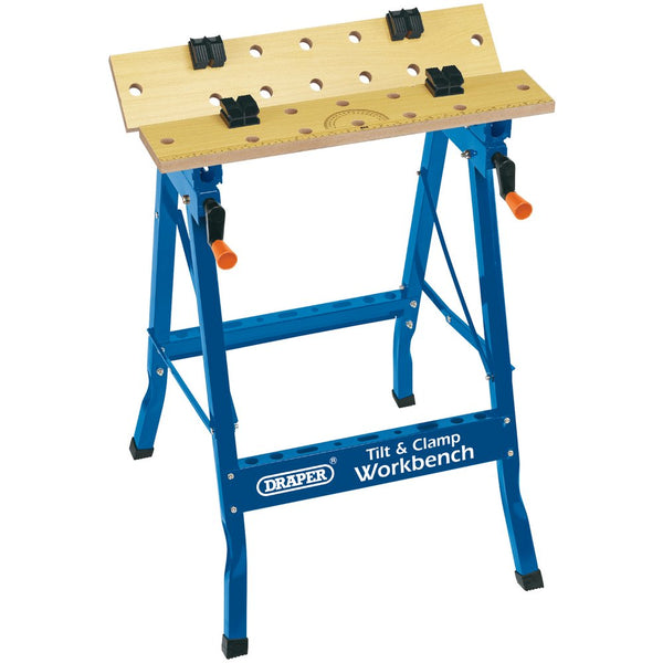 Tilt & Clamp Fold Down Workbench, 600mm