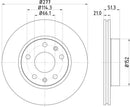 Mintex Brake Discs fits -Land Rover V300:5 MDC1502C (also fits other vehicles)