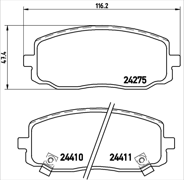 Brembo Brake Pad Set - P30032