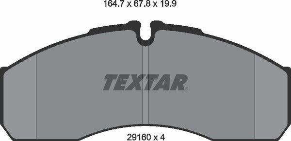 Textar Brake Pad Set - 2916002