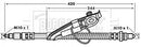 Borg & Beck Brake Hose  - BBH6754 fits Ford Fiesta,Puma,Mazda 121 III