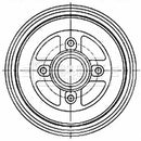 Borg & Beck Brake Drum (Single) -BBR7268