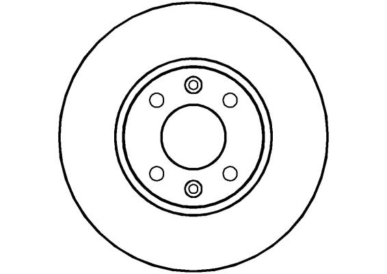 Disctech Brake Disc - Fits Dacia, Nissan - ABD2040 - Front Axle
