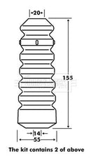 Borg & Beck Strut Protection Kit Part No -BPK7083