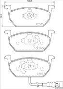 Brembo Brake Pad Set - P85137