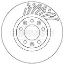 Borg & Beck Brake Disc Pair Part No -BBD5360