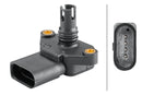 HELLA 6PP 358 152-171 Sensor, boost pressure - 3-pin connector - Bolted
