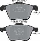 Volvo, Brake Pad Set - Textar 2359001