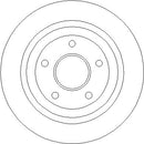 Disctech Brake Disc - Fits Ford, Lexus - ABD3840 - Rear Axle