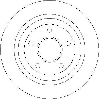 Disctech Brake Disc - Fits Ford, Lexus - ABD3840 - Rear Axle