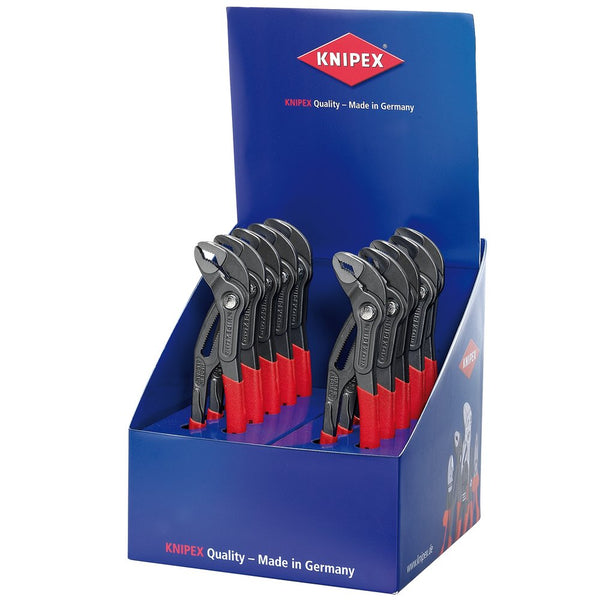 Knipex Cobra Countertop Display of Waterpump Pliers, 10 x 250mm