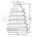 First Line Cv Joint Boot Kit Part No -FCB2339