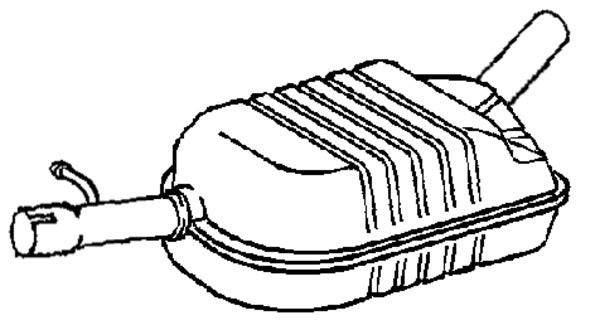 Klarius VW1350V - Box With Centre Pipe