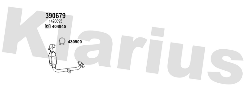 Klarius 390679 - Catalyst & Dpf Combined  - Fits Ford C-Max 1.6L DPF