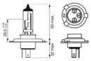 Bosch Xenon Blue 472 H4 12V 60/55W P43T Part No - 1987302045