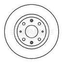 Borg & Beck Brake Disc Pair Part No -BBD4151
