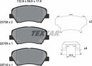 Hyundai Kia, Brake Pad Set - Textar 25708012569801