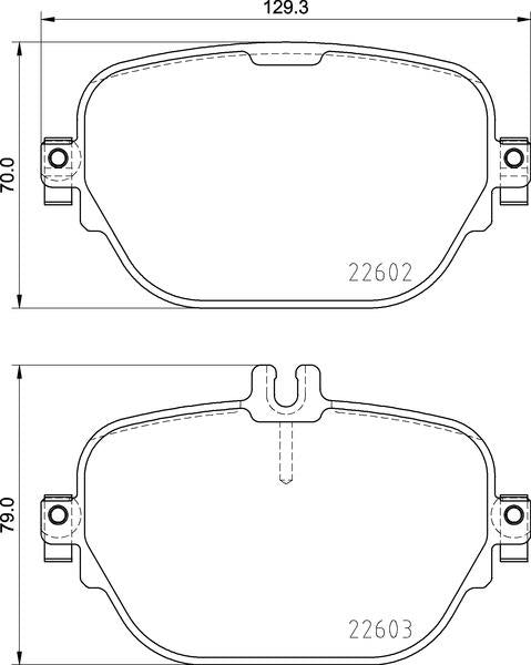 Mintex Brake Pad Set fits -MercedesBenz MDB3976 (also fits other vehicles)