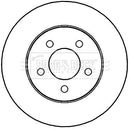 Borg & Beck Brake Disc Pair Part No -BBD4277