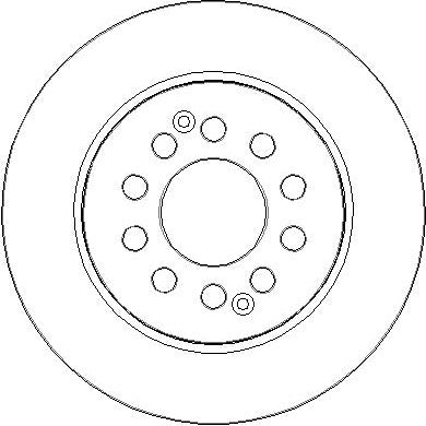 Disctech Brake Disc - Fits Hyundai, Mg - ABD3881 - Rear Axle
