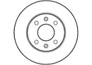 Disctech Brake Disc - Fits Dacia, Ford - ABD2003 - Front Axle