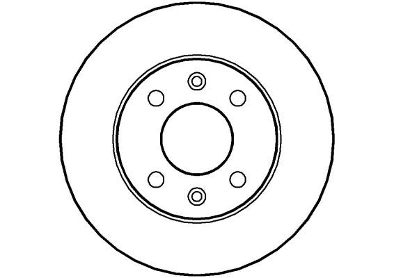 Disctech Brake Disc - Fits Dacia, Ford - ABD2003 - Front Axle
