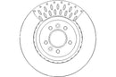 Disctech Brake Disc - Fits Land rover - ABD3323 - Front Axle