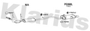 Klarius PG568L - Box With Tail Pipe  - Fits Peugeot 206 2.0i