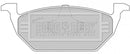 Borg & Beck Brake Pad Set - BBP1618