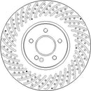 Disctech Brake Disc - Fits Mercedes-benz - ABD4093 - Front Axle