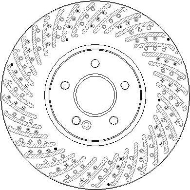 Disctech Brake Disc - Fits Mercedes-benz - ABD4093 - Front Axle