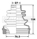 First Line Cv Joint Boot Kit Part No -FCB6308