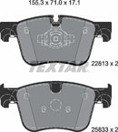 Textar Brake Pad Set - 2281301