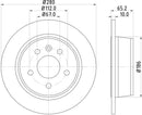 Mintex Brake Discs fits -MercedesBenz S280:5 MDC1040 (also fits other vehicles)