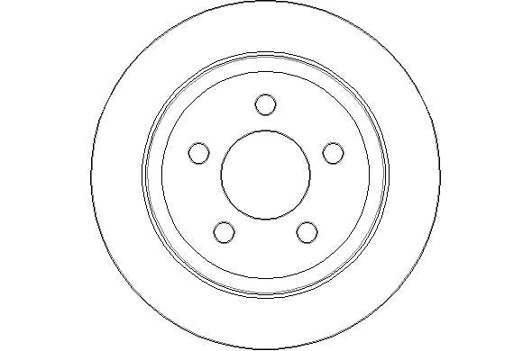 Disctech Brake Disc - Fits Chevrolet, Jeep - ABD3050 - Rear Axle