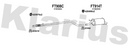 Klarius FT908C - Centre Pipe  - Fits Fiat 500L 1.3D
