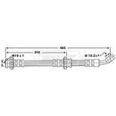 Borg & Beck Brake Hose Part No -BBH6674