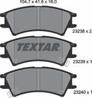 Textar Brake Pad Set - 2323802