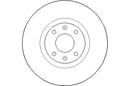 Disctech Brake Disc - Fits Citroën, Dacia - ABD2243 - Front Axle