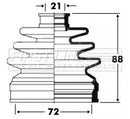 First Line Cv Joint Boot Kit Part No -FCB2813