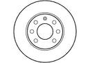 Disctech Brake Disc - Fits Opel - ABD2752 - Front Axle