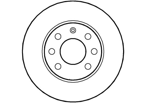 Disctech Brake Disc - Fits Opel - ABD2752 - Front Axle
